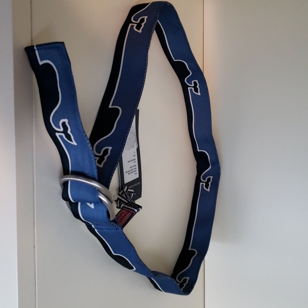 NWT Vinyard Vines Whale Line D-Ring Belt